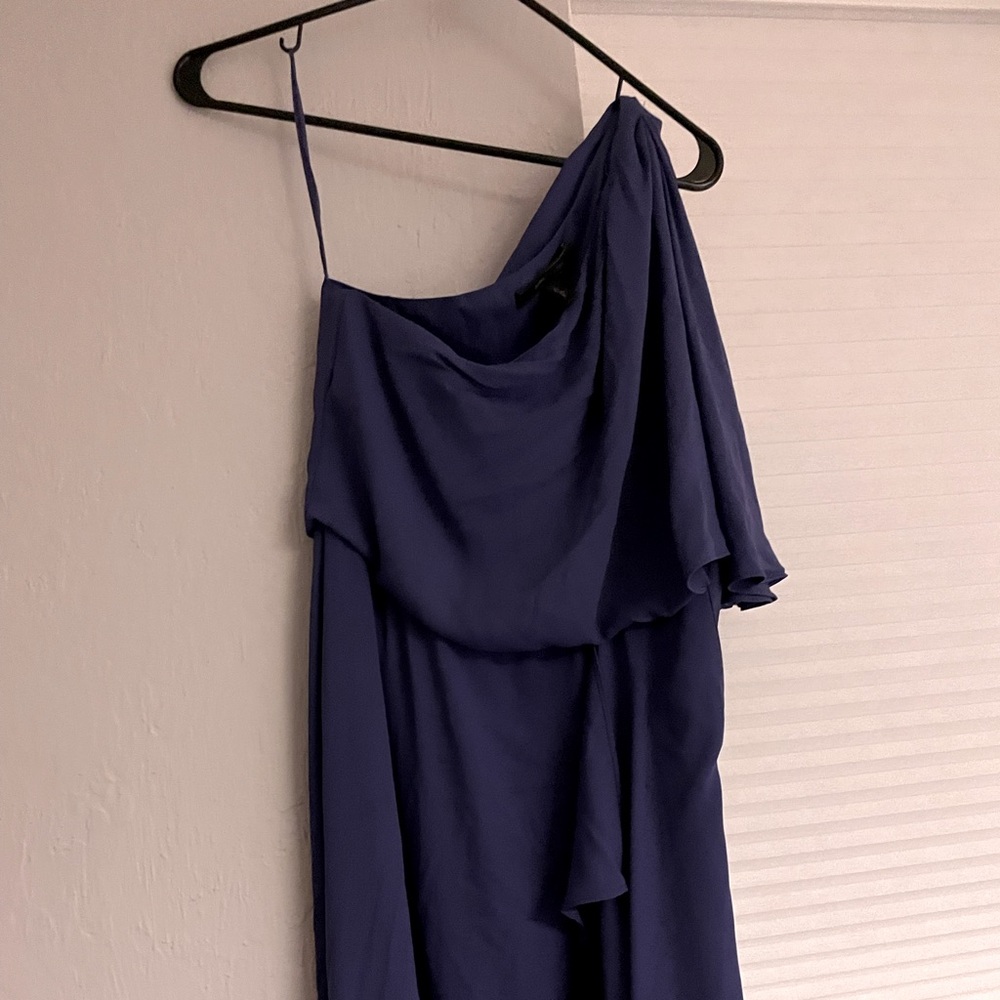 BCBG one shoulder maxi dress